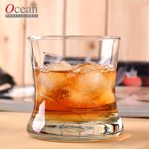 OCEAN Thailand imported crystal household transparent water cup waist glass whiskey wine glass beer spirits glass wine set tango cup 350ml single