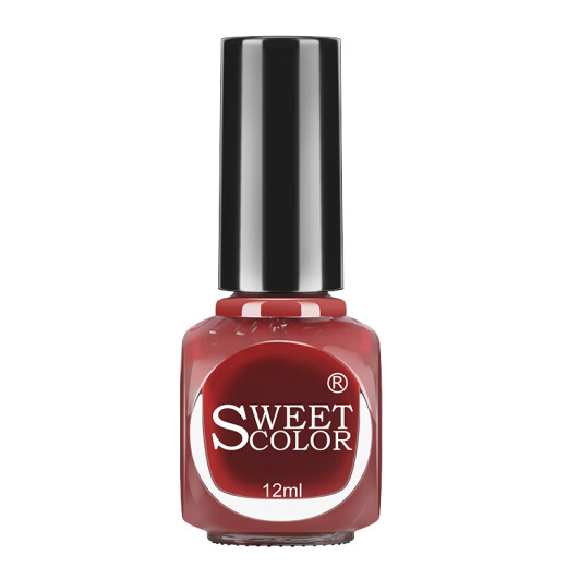 SweetColor unscented no-bake nail polish aunt red 12ml foot nail polish non-tearable nail polish long-lasting quick-drying nail polish