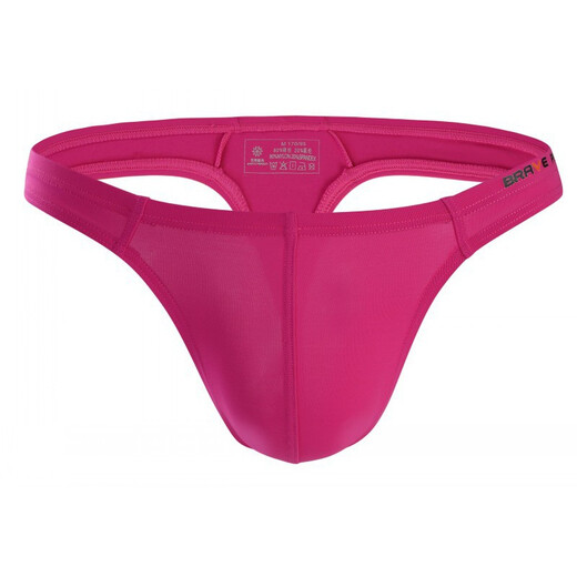 Sexy underwear men's sexy underwear men's underwear thong ice silk low-waist men's swimming trunks L light blue