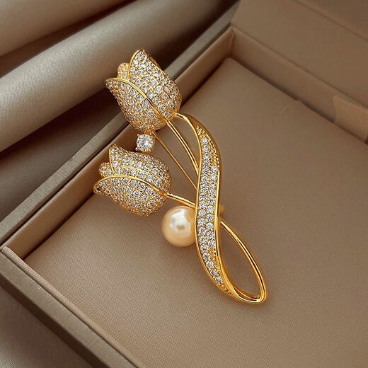 Youguang Lexia simple tulip French ladies brooch tulip brooch