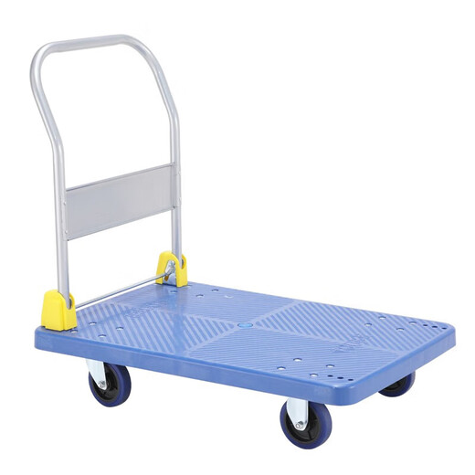 Handun lightweight flatbed folding trolley trailer trolley trolley truck tool cart plastic transport truck large size 90x60cm load capacity 800Jin Jin is equal to 0.5 kg