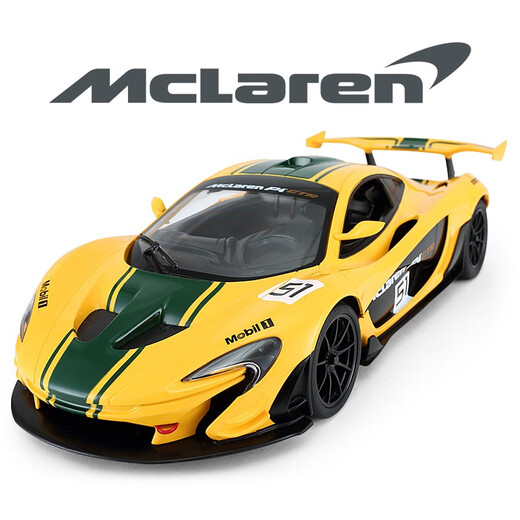 RASTAR remote control car 1 14 McLaren P1 GTR children's toy car electric car sports car simulation model boy gift 1 14 McLaren P1 GTR yellow 75000
