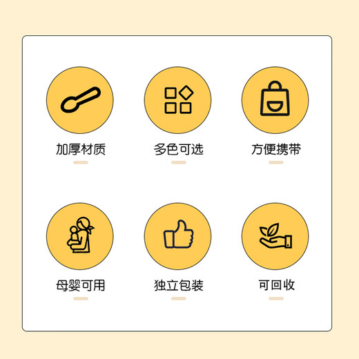 Hanfengyun disposable plastic forks, cake spoons, individually packaged frosted forks, thickened dessert spoons, ice cream scoops, cake scoops, blue, individually packed 100 pieces