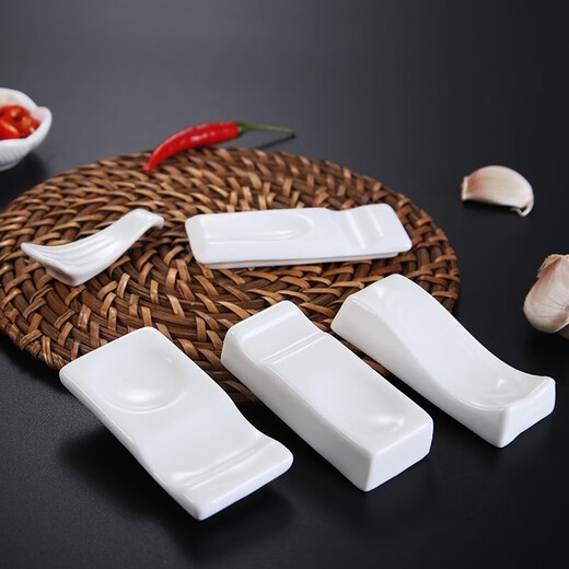 Baolan Rui chopstick holder household chopstick holder chopstick holder ceramic chopstick holder dual-purpose chopstick holder public chopstick holder hotel tableware 4-pack ceramic chopstick spoon holder