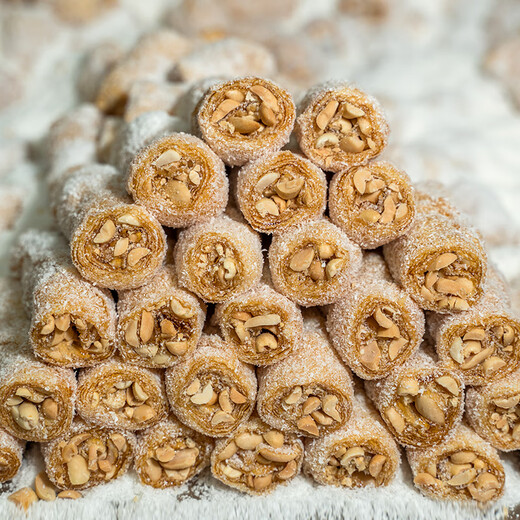 Universal cat poop candy Maoming handmade soft candy Maoming specialty snacks old-fashioned traditional coconut peanuts 500g1Jin Jin is equal to 0.5 kg cat poop candy about 30 pieces