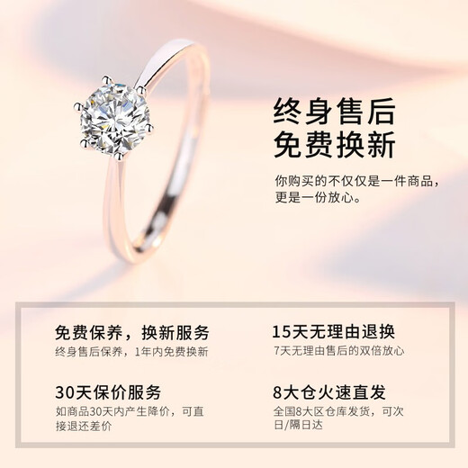 Fir Crown Platinum Diamond Ring Women's Proposal Ring Moissanite Diamond Ring 520 Valentine's Day Gift for Girlfriend and Wife Birthday White