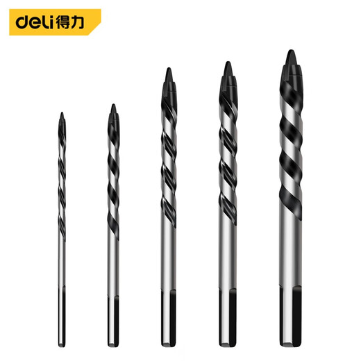 Deli Ceramic Eccentric Drill Bit Dry Drilling Ceramic Tile Glass Marble Concrete Stainless Steel Drilling Super Hard Tilted Head Electric Drill Bit 5 Pack 8mm Tile Drill