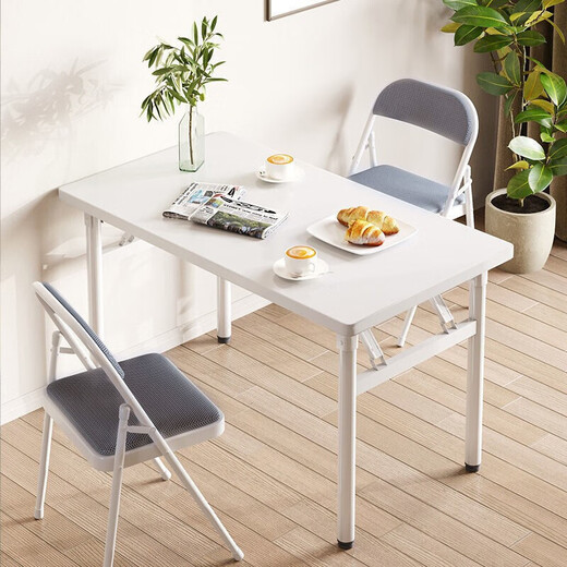 Quanpinwu Foldable Table Computer Desk Desktop Student Long Table Bedroom Simple Desk Writing Study Table Desk Office Length 80CM* Width 40CM*74CM