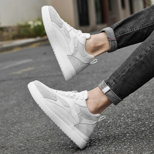 Liangxu summer height increasing men's shoes 10cm Korean style trendy sports invisible men's height increasing shoes 8cm white men's height increasing sneakers white 6cm 40