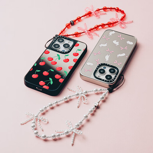 CASETIFY snowflake bow mobile phone chain suitable for iPhone full range of portable mobile phone chain accessories