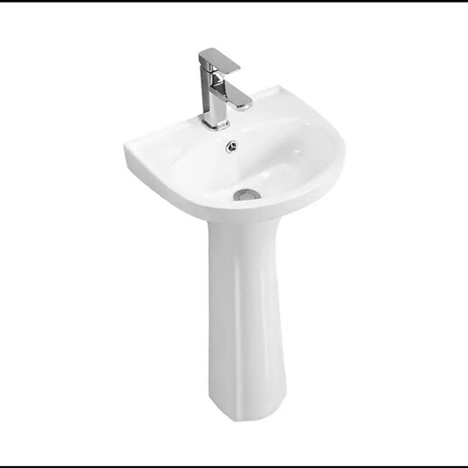 JOMOO JOMOO bathroom pedestal basin bathroom ceramic wash basin hand wash basin balcony household integrated pedestal basin A type pedestal basin + faucet + drain accessories