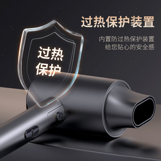 Yongri hair dryer household hair dryer high power 2000W hair dryer blue light new foldable portable large air volume quick drying hair dryer negative ion artifact brand protection meteorite lime 2000W free air nozzle