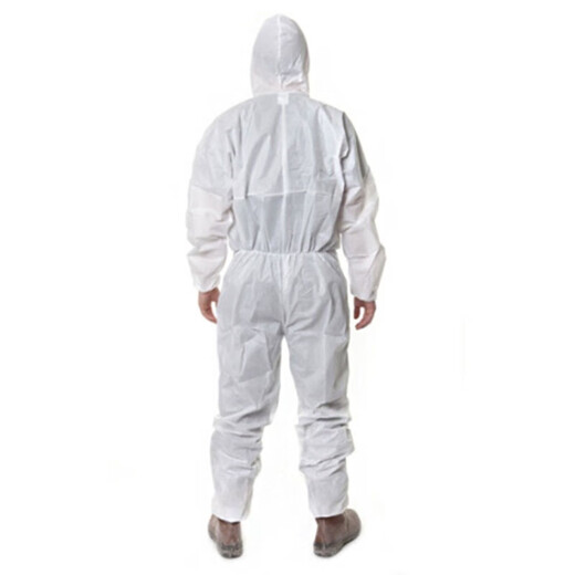 3M 4515 protective clothing white hooded one-piece dust-proof spray painting work anti-particle industrial comfortable breathable work clothes isolation clothing white white L