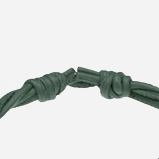 BALLY Men's Cowhide B Buckle Logo Fashion Braided Bracelet 6303613 Dark Green New Year's Valentine's Day Gift