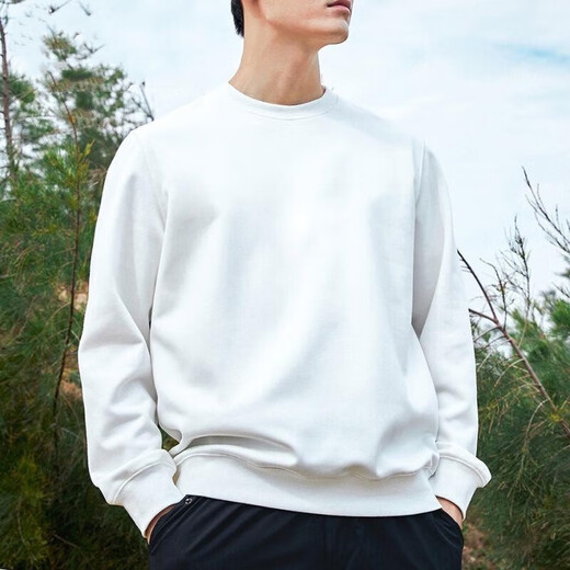 Woodpecker (TUCANO) cotton sweatshirt men's round neck spring, autumn and winter new loose velvet thickened bottoming shirt men's youth long-sleeved t-shirt black-velvet XL (recommended 120-135 Jin Jin equals 0.5 kg)