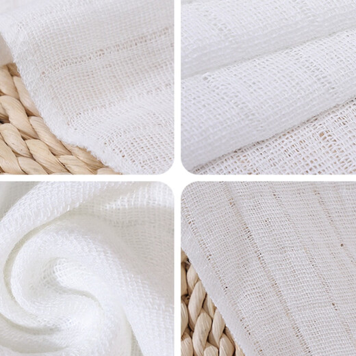 Hanhanle 10-pack baby diapers baby diapers newborn meson cloth breathable washable gauze washable ring cotton gauze 40X80CM single layer pure cotton gauze diaper 10-pack free diaper pants + diaper buckle