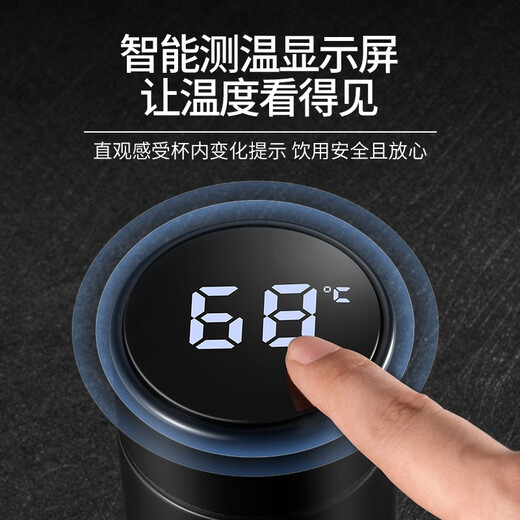 ihold智能保温杯不锈钢男女学生泡茶杯水杯子伴手礼品团购刻字定制logo 304保温加强配茶隔-钢本480ml