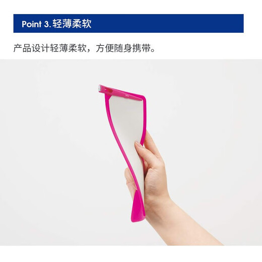 PLUS Writing Magic Weiches magnetisches Pad Kaire Umweltfreundliches Schreib-Whiteboard Soft Pad Tragbare Schreibtafel Leuchtendes Orange-Quadrat