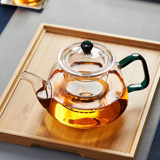 Lvchangming Teapot Glass Teapot Office Home Kung Fu Tea Set with Filter Thickened Heat-Resistant Teapot