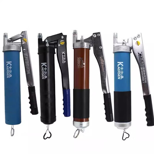 Lishi chain-type zipper-type manual grease gun caterpillar butter bullet special high-pressure oiler digger grease gun Changtuo transparent single pressure rod gun + one butter bullet