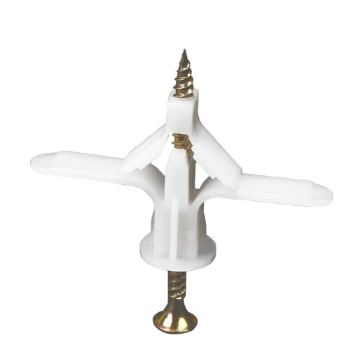 Open drawing gypsum board aircraft expansion tube plastic butterfly screw hollow wall screw expansion plug through butterfly expansion tube (with nails) about 50 sets/pack