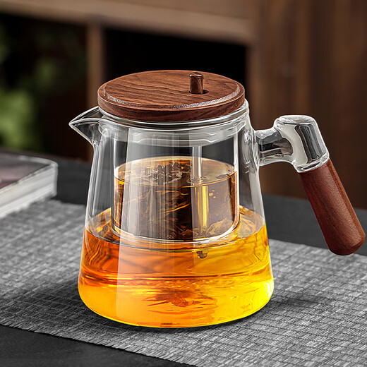 PAKCHOICE teapot tea water separation elegant cup full glass liner one-touch filter tea office personal green tea utensil