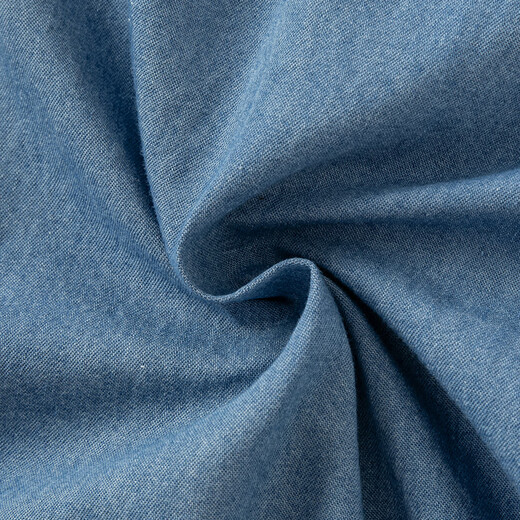 戴维贝拉（DAVE＆BELLA）儿童长袖上衣男童牛仔衬衫中大童衣服春季新款童装小男孩衬衣 牛仔蓝【现货】 120 cm（建议身高110-120cm）