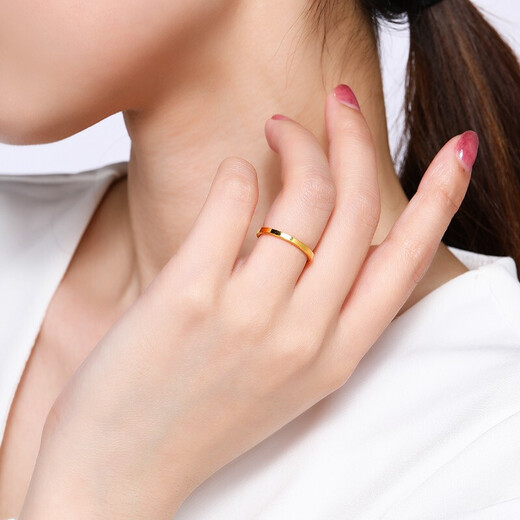 Trendy Acer resurgence solid gold gold ring for women, fashionable commuting ring, birthday gift for girlfriend, priced at 12, about 1.65g