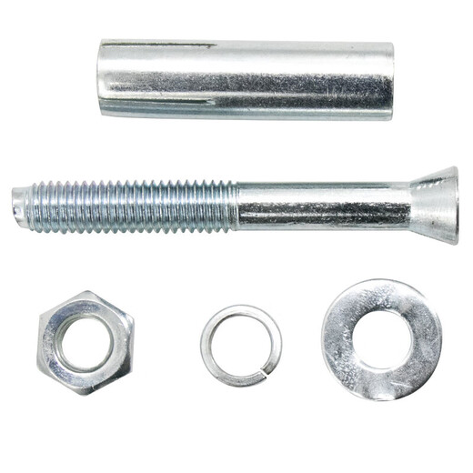 Bingyu bx-28 4.8 grade blue and white zinc expansion bolt GB22795 expansion screw M8*60 (30 pieces) 4.8 grade galvanized expansion screw