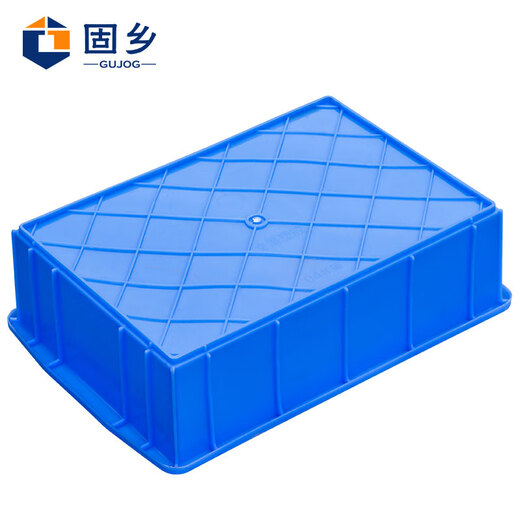 Guxiang thickened plastic parts box classification basket logistics turnover box tool box storage box storage box small square box X4# blue 300*200*80mm 2 pieces