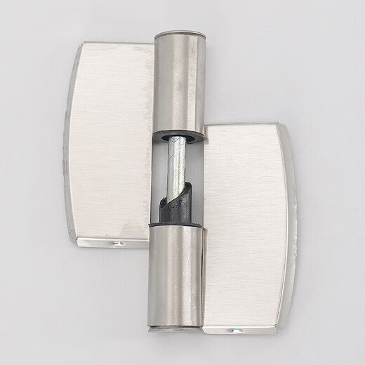 Hesdig JG-1914 stainless steel partition hinge, public toilet self-closing door removable hinge, 2 pieces/piece, left stainless steel cover + alloy (flash delivery from Jingcang)