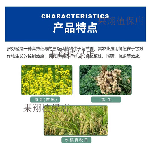 Jianpai 15% paclobutrazol powder peanut, rape, rice and wheat dwarf plant control and increase yield plant growth regulator 500g (10 bags)