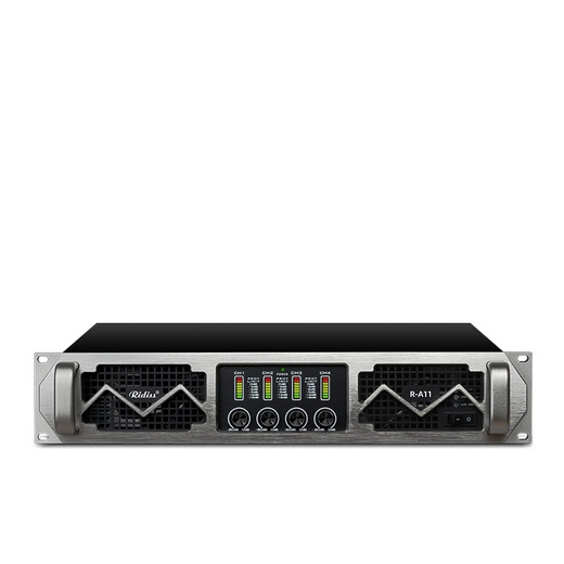 Ridiss professional power amplifier dual-channel four-channel high-power professional audio stage sound performance engineering home KTV pure power amplifier R-A15 (1500*4)