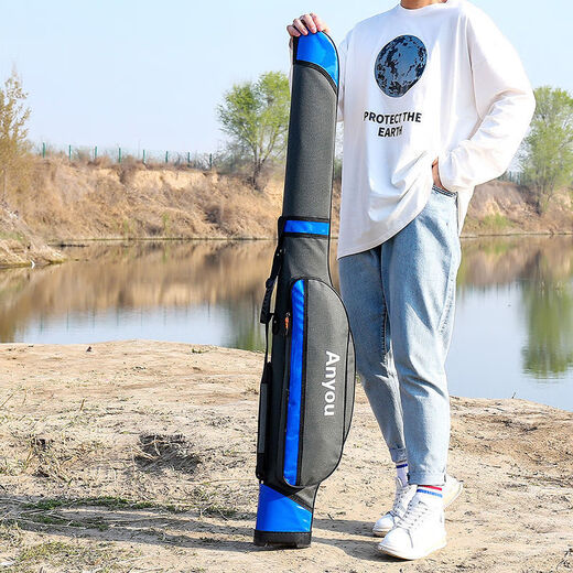 Pauline Pesery hard shell fishing gear bag Luya rod bag 1.25m 1.5m big belly bag fishing bag rock fishing bag large capacity rod high quality 95 cm big belly bag