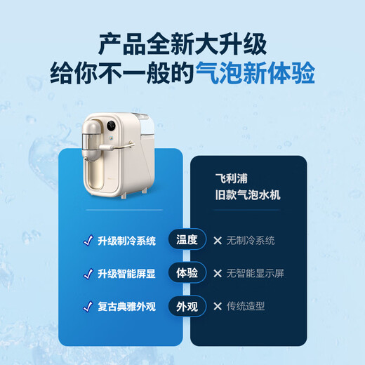 飞利浦（PHILIPS）气泡水机家用苏打水二氧化碳酸饮料制冷打气机ADD4855 全新速冷系统