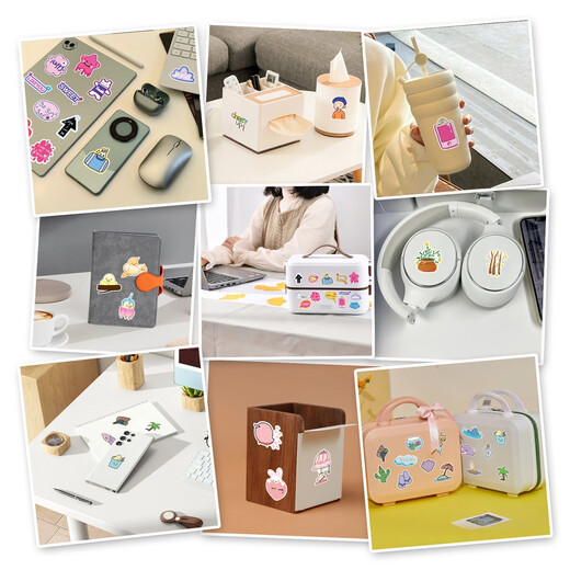 50 well-behaved baby mobile phone case stickers, cute cartoon emoticon package hand account material, skateboard, guitar diary, stationery, iPad stickers, waterproof, traceless handmade DIY decoration [50 pictures do not repeat] Well-behaved baby-1477X 4-5cm