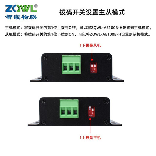 ZQWL 100M automotive Ethernet converter ZQWL-AE100B-H conversion communication module including power adapter 12V1A
