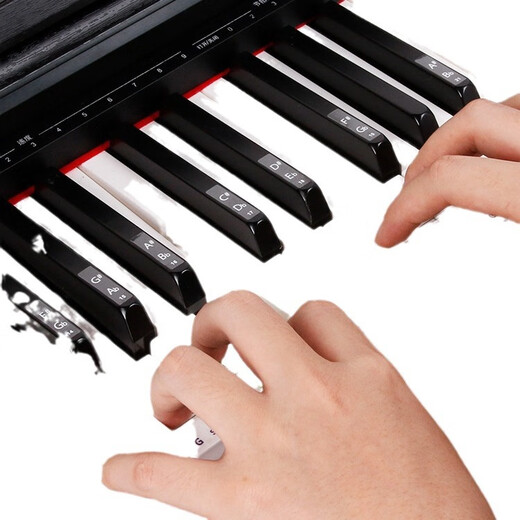 Yuan ethnic color piano keyboard stickers, glue-free electronic keyboards, universal 88/61/54 key children and adults staff note stickers, color electrostatic stickers, universal piano/electronic keyboard/electric steel smooth keys