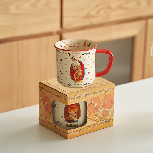 Siyue Xingren co-branded mug, cute ceramic mug, couple water cup, birthday gift for women's home store, Cheerilee Xingren 1 piece