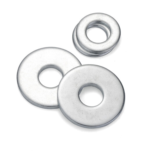 JINGGONG Galvanized Iron Flat Washer Metal Washer Increased Thickness Flat Washer Screw Washer Metal Round Washer 5*10*1 (1Jin Jin is equal to 0.5 kg, about 1507 pieces)