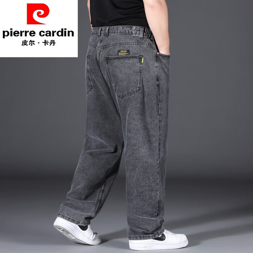 Pierre Cardin extra-large jeans men's spring and autumn style plus fat and enlarged sports men's trousers loose straight fat men's trousers light blue 9904 style 34 waist 2 feet 7150-160 Jin Jin is equal to 0.5 kg