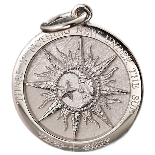 There is nothing new under the sun like Chenru pendant 18K gold color platinum pure gold men and women necklace light luxury original design pure gold 999 large version