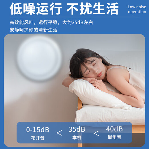 110 pipe exhaust fan powerful bathroom 6-inch ventilation fan silent household toilet wall exhaust fan F type 6-inch exhaust (with switch line check valve)