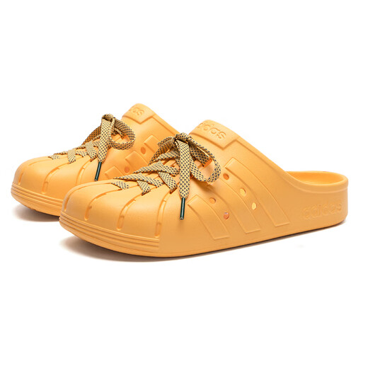 Adidas casual shoes men's shoes women's shoes 2025 summer sports shoes outdoor breathable clogs beach slippers JH9848 JH9851 yellow 40.5