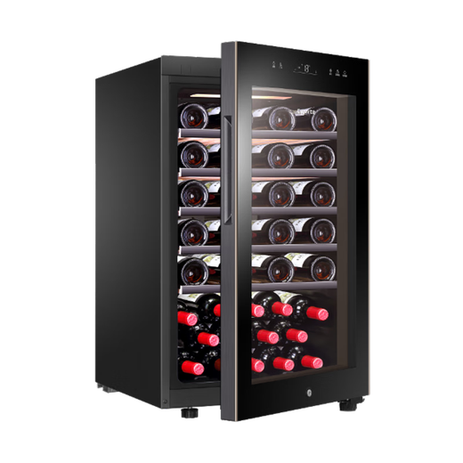Casarte National Subsidy Villa President Office Home Red Wine Cabinet Constant Temperature Shockproof Cigar Tea Preservation Ice Bar Refrigerator 118U1 Wine Cabinet 49 Bottles 118L