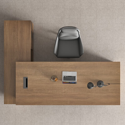 Fubaisen desk boss desk office modern simple boss desk president desk office desk and chair combination manager table 1.6 meters table does not include side cabinet + chair