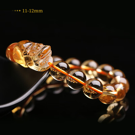Eternal symbol collection grade citrine Pixiu bracelet for men and women. Crystal agate couple bracelet for boys and girls. Collection grade citrine Pixiu bracelet 8-9mm.