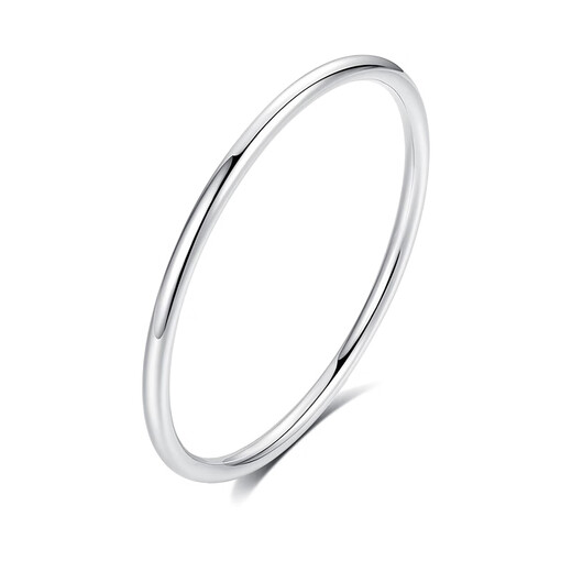 BOC Yijin PT950 Aperture Platinum Bracelet for Women Platinum Bracelet Plain Ring Bracelet Birthday and Valentine's Day Gift for Girlfriend and Wife Platinum Plain Ring Bracelet Gold Weight Approximately 10g 52#