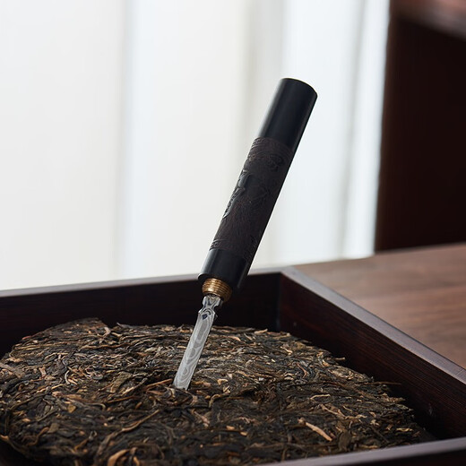 Xiangmingtang stainless steel tea knife Pu'er tea tea opener tea cake tea brick special tea pry Liujunzi Kungfu tea set accessories T001-2 stainless steel flower branch tea knife Default 1