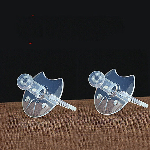 Yoshida Hisamori Transparent Pacifier Round Head Flat Head Baby Silicone Bite-Resistant Baby Super Soft Sleeping Sucking Stick 2 Pack Daily Use - Nipple Type Transparent Style